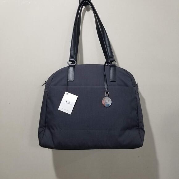 Lo & Sons Handbags - Lo & Sons OMG Nylon Bag Womens Gray Silver Azure Laptop Travel Tote OG 2 Work
